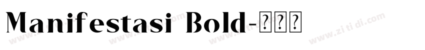 Manifestasi Bold字体转换
